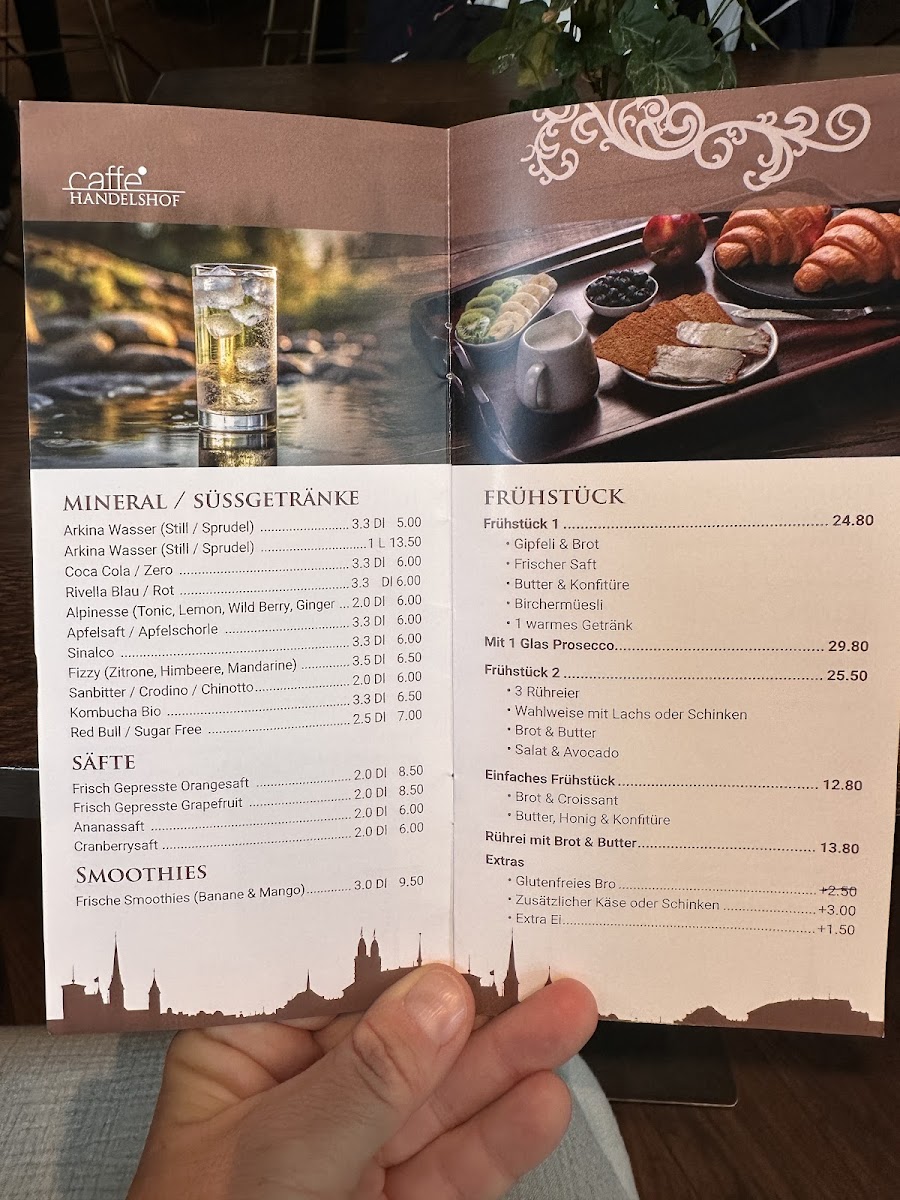 Menu Caffe Handelshof-1