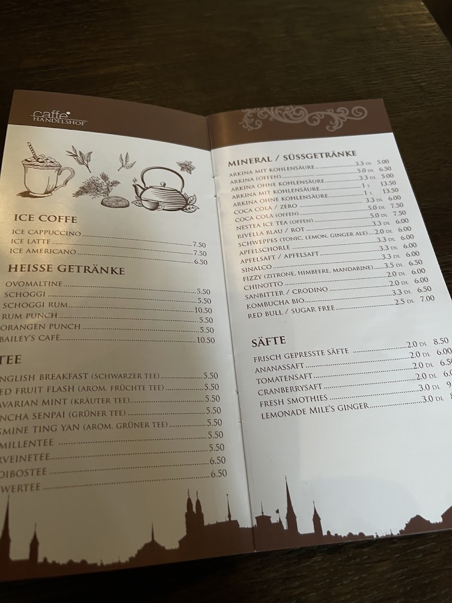 Menu Caffe Handelshof-10
